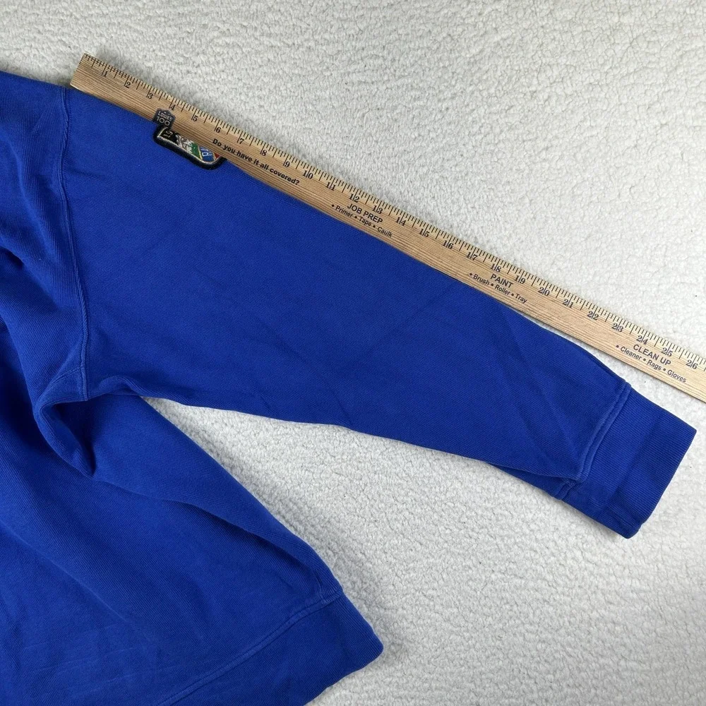 Polo Ralph Lauren Sweatshirt Mens 3XLT Blue 1/4 Zip Mock Neck Big Pony Ski Patch